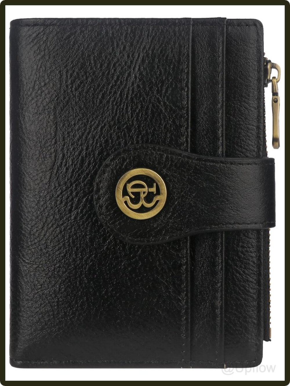 Women's RFID Blocking Bifold Wallet Genuine Leather Compact Card Holder Slim